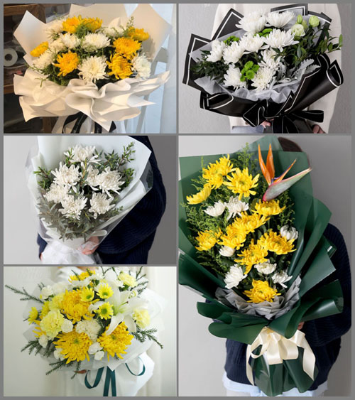 四川绵阳三台县里程乡白事花束代送